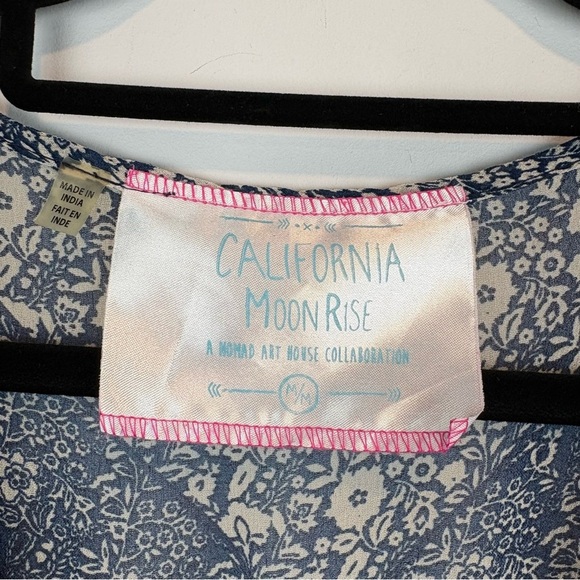 California Moonrise Boho Floral Maxi Dress | Free-Flowing Wildflower Aesthetic - Picture 11 of 15